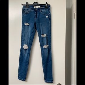 3/$30 99%New Garage high waisted distressed jean